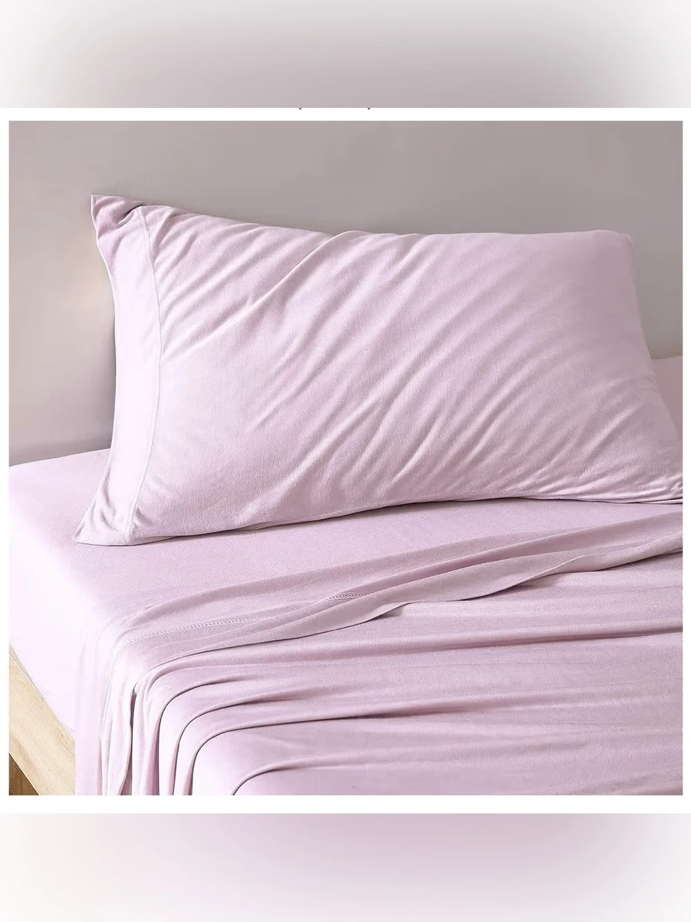 100% Modal Beech Tree Pillowcase Set Standard Jersey Knit Tencel Brielle Home
